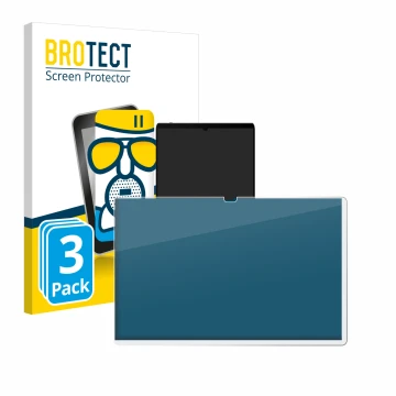 Vorderseite einer Produktverpackung mit dem Markenlogo BROTECT. Daneben ist das Gerät Samsung Galaxy Tab S9 Ultra 5G mit dem z