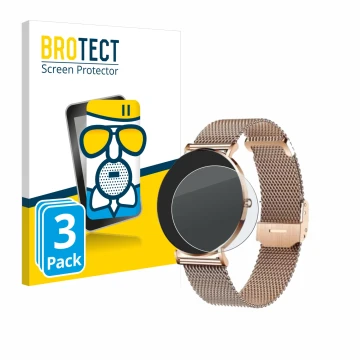 Vorderseite einer Produktverpackung mit dem Markenlogo BROTECT. Daneben ist das Gerät Xcoast X-Watch Siona 2 mit dem zugehörig