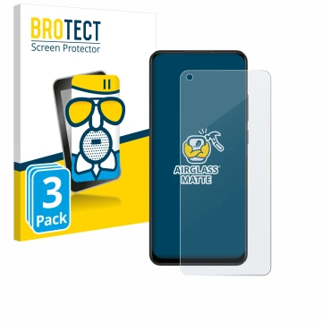 Vorderseite einer Produktverpackung mit dem Markenlogo BROTECT. Daneben ist das Gerät Oppo A78 4G mit dem zugehörigen Displays