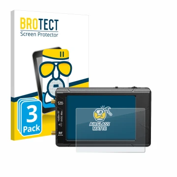 Vorderseite einer Produktverpackung mit dem Markenlogo BROTECT. Daneben ist das Gerät tinySA ultra spectrum analyser mit dem z