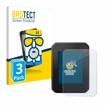 Vorderseite einer Produktverpackung mit dem Markenlogo BROTECT. Daneben ist das Gerät FIT Display Compact mit dem zugehörigen 