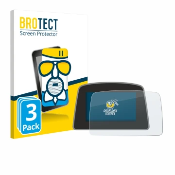 Vorderseite einer Produktverpackung mit dem Markenlogo BROTECT. Daneben ist das Gerät PowaKaddy C2i mit dem zugehörigen Displa
