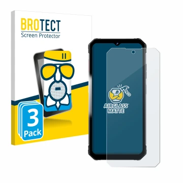 Vorderseite einer Produktverpackung mit dem Markenlogo BROTECT. Daneben ist das Gerät Fossibot F102 mit dem zugehörigen Displa