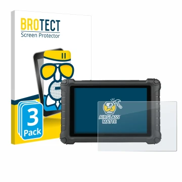 Vorderseite einer Produktverpackung mit dem Markenlogo BROTECT. Daneben ist das Gerät Autel MX900c mit dem zugehörigen Display