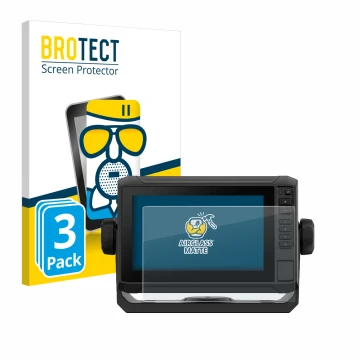 Vorderseite einer Produktverpackung mit dem Markenlogo BROTECT. Daneben ist das Gerät Garmin ECHOMAP UHD2 7