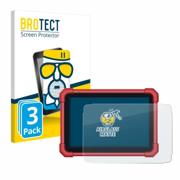 Vorderseite einer Produktverpackung mit dem Markenlogo BROTECT. Daneben ist das Gerät Launch X-431 Euro Turbo II mit dem zugeh