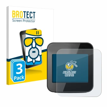 Vorderseite einer Produktverpackung mit dem Markenlogo BROTECT. Daneben ist das Gerät Cycplus GPS G1 mit dem zugehörigen Displ