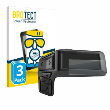 Vorderseite einer Produktverpackung mit dem Markenlogo BROTECT. Daneben ist das Gerät Bosch Purion 200 mit dem zugehörigen Dis