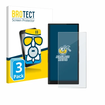 Vorderseite einer Produktverpackung mit dem Markenlogo BROTECT. Daneben ist das Gerät Hiby R6 Pro II (2. Gen.) mit dem zugehör