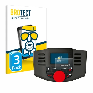 Vorderseite einer Produktverpackung mit dem Markenlogo BROTECT. Daneben ist das Gerät Märklin Mobile Station WLAN 60667 mit de