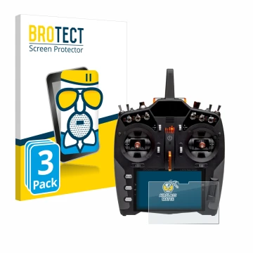 Vorderseite einer Produktverpackung mit dem Markenlogo BROTECT. Daneben ist das Gerät Spektrum NX20 mit dem zugehörigen Displa