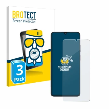 Vorderseite einer Produktverpackung mit dem Markenlogo BROTECT. Daneben ist das Gerät ZTE Blade V50 Vita mit dem zugehörigen D