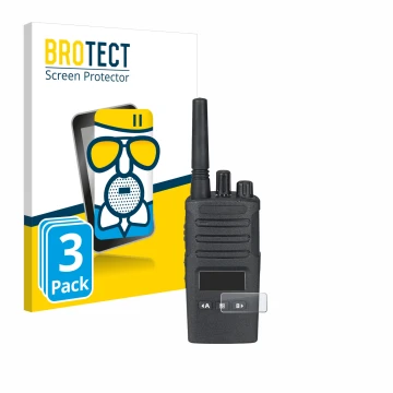 Vorderseite einer Produktverpackung mit dem Markenlogo BROTECT. Daneben ist das Gerät Motorola XT460 mit dem zugehörigen Displ