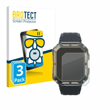 Vorderseite einer Produktverpackung mit dem Markenlogo BROTECT. Daneben ist das Gerät Blackview C20Pro 1.83