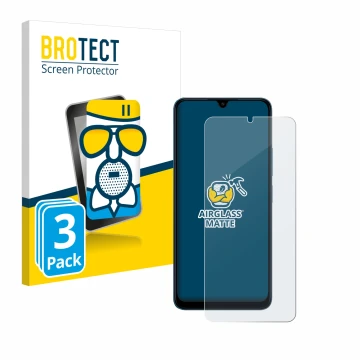 Vorderseite einer Produktverpackung mit dem Markenlogo BROTECT. Daneben ist das Gerät Xiaomi Redmi 13C 5G mit dem zugehörigen 