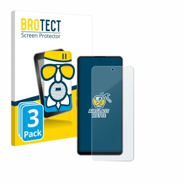 Vorderseite einer Produktverpackung mit dem Markenlogo BROTECT. Daneben ist das Gerät OnePlus Nord CE 3 Lite mit dem zugehörig