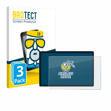 Vorderseite einer Produktverpackung mit dem Markenlogo BROTECT. Daneben ist das Gerät Goodtel G10 mit dem zugehörigen Displays