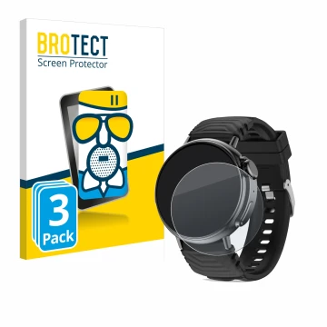 Vorderseite einer Produktverpackung mit dem Markenlogo BROTECT. Daneben ist das Gerät AMZSA GT88 mit dem zugehörigen Displaysc
