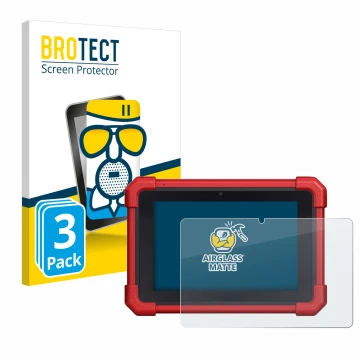 Vorderseite einer Produktverpackung mit dem Markenlogo BROTECT. Daneben ist das Gerät Launch MOT IV (4) mit dem zugehörigen Di