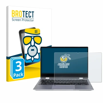 Vorderseite einer Produktverpackung mit dem Markenlogo BROTECT. Daneben ist das Gerät Wortmann Terra Mobile 360-13U mit dem zu