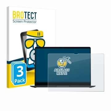 Vorderseite einer Produktverpackung mit dem Markenlogo BROTECT. Daneben ist das Gerät Samsung Galaxy Book4 Pro 16