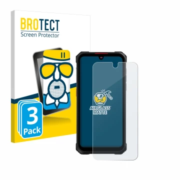 Vorderseite einer Produktverpackung mit dem Markenlogo BROTECT. Daneben ist das Gerät Hotwav Cyber 9 Pro mit dem zugehörigen D