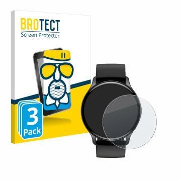 Vorderseite einer Produktverpackung mit dem Markenlogo BROTECT. Daneben ist das Gerät Sross Smartwatch 1.43