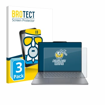 Vorderseite einer Produktverpackung mit dem Markenlogo BROTECT. Daneben ist das Gerät Lenovo ThinkBook 13x Gen 4 mit dem zugeh