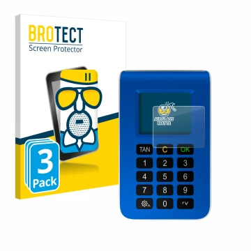 Vorderseite einer Produktverpackung mit dem Markenlogo BROTECT. Daneben ist das Gerät REINER SCT tanJack photo QR mit dem zuge