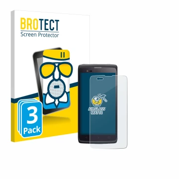Vorderseite einer Produktverpackung mit dem Markenlogo BROTECT. Daneben ist das Gerät Almex cruise.1 mit dem zugehörigen Displ