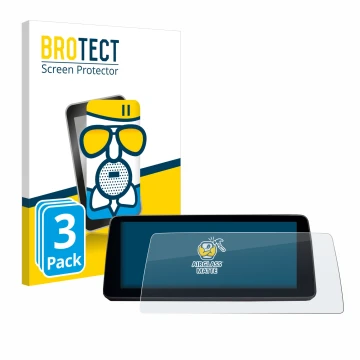 Vorderseite einer Produktverpackung mit dem Markenlogo BROTECT. Daneben ist das Gerät BMW 5 G30/G31 Facelift 2020 10.25