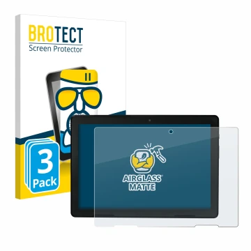 Vorderseite einer Produktverpackung mit dem Markenlogo BROTECT. Daneben ist das Gerät MEDION E10900 10