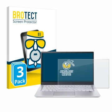 Vorderseite einer Produktverpackung mit dem Markenlogo BROTECT. Daneben ist das Gerät Acer Swift X 14 SFX14-72G Non-Touch mit 