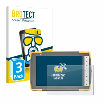 Vorderseite einer Produktverpackung mit dem Markenlogo BROTECT. Daneben ist das Gerät Topcon FC-6000 mit dem zugehörigen Displ