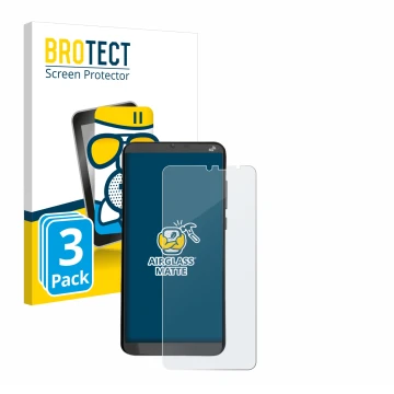 Vorderseite einer Produktverpackung mit dem Markenlogo BROTECT. Daneben ist das Gerät Brondi Amico XL mit dem zugehörigen Disp