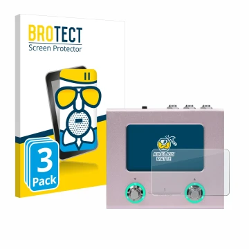 Vorderseite einer Produktverpackung mit dem Markenlogo BROTECT. Daneben ist das Gerät Hotone Ampero Mini mit dem zugehörigen D