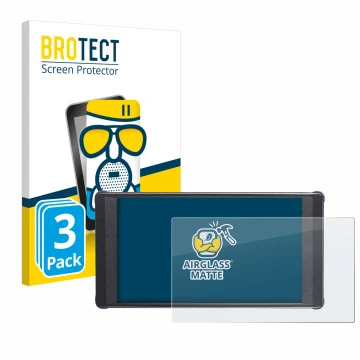 Vorderseite einer Produktverpackung mit dem Markenlogo BROTECT. Daneben ist das Gerät Portkeys PT6 mit dem zugehörigen Display