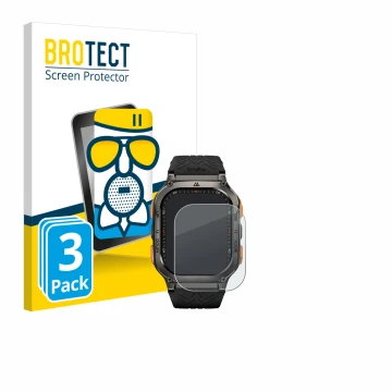 Vorderseite einer Produktverpackung mit dem Markenlogo BROTECT. Daneben ist das Gerät Kospet Tank M3 Ultra mit dem zugehörigen