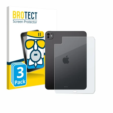 Vorderseite einer Produktverpackung mit dem Markenlogo BROTECT. Daneben ist das Gerät Apple iPad Pro 11