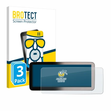 Vorderseite einer Produktverpackung mit dem Markenlogo BROTECT. Daneben ist das Gerät Erisin ES46GC50-TDE 12,3