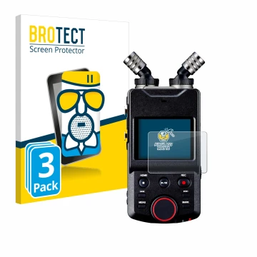 Vorderseite einer Produktverpackung mit dem Markenlogo BROTECT. Daneben ist das Gerät Tascam Portacapture X6 mit dem zugehörig