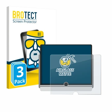 Vorderseite einer Produktverpackung mit dem Markenlogo BROTECT. Daneben ist das Gerät Lexus LBX 2024 mit dem zugehörigen Displ