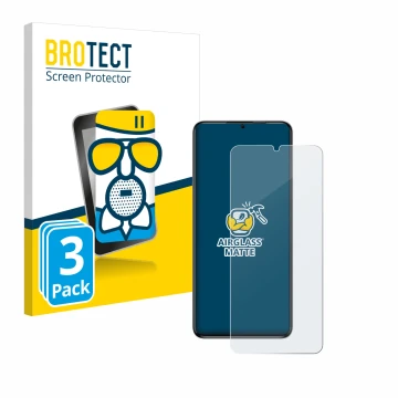 Vorderseite einer Produktverpackung mit dem Markenlogo BROTECT. Daneben ist das Gerät Oukitel C50 mit dem zugehörigen Displays