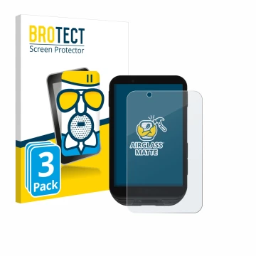 Vorderseite einer Produktverpackung mit dem Markenlogo BROTECT. Daneben ist das Gerät iGPSPORT igs800 mit dem zugehörigen Disp