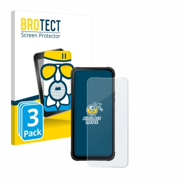 Vorderseite einer Produktverpackung mit dem Markenlogo BROTECT. Daneben ist das Gerät Hammer Blade V mit dem zugehörigen Displ