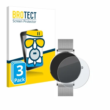 Vorderseite einer Produktverpackung mit dem Markenlogo BROTECT. Daneben ist das Gerät Watcho Ultra Pro mit dem zugehörigen Dis