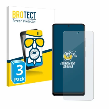 Vorderseite einer Produktverpackung mit dem Markenlogo BROTECT. Daneben ist das Gerät realme 12 4G mit dem zugehörigen Display