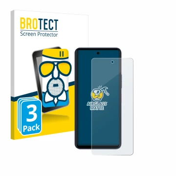Vorderseite einer Produktverpackung mit dem Markenlogo BROTECT. Daneben ist das Gerät Telekom T Phone 2 Pro mit dem zugehörige