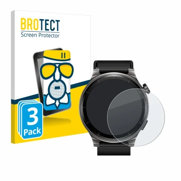 Vorderseite einer Produktverpackung mit dem Markenlogo BROTECT. Daneben ist das Gerät TOZO S5 1.43