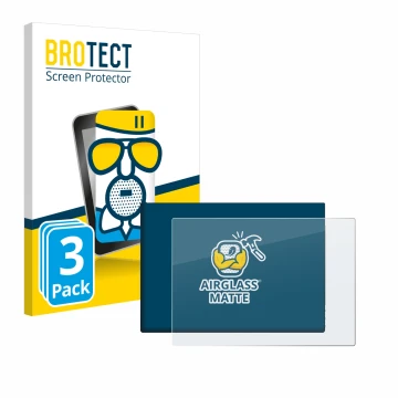 Vorderseite einer Produktverpackung mit dem Markenlogo BROTECT. Daneben ist das Gerät G-STORY 10.1